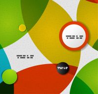 Colorful circles abstract vector design template
