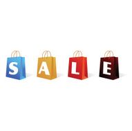sale sign bag vector illustration