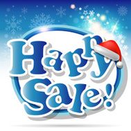 Happy Sale winter card or background Vector art