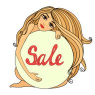 Sale symbol badge template