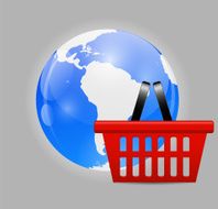 Global Shopping Concept Vector illustration