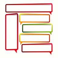 Long vertical oriented sticker in empty frame