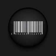 Vector bar code icon Eps10 Easy to edit