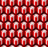 Seamless pattern with gift boxes N13