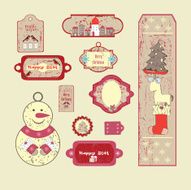 new year&#039;s label