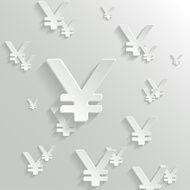 Abstract Background with Yen Symbol