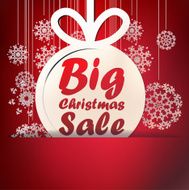 Christmas Big Sale template EPS10
