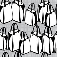 seamless pattern shopping paper bags N2
