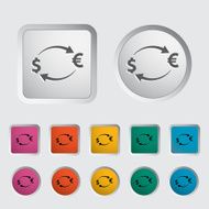 Currency exchange single icon N2