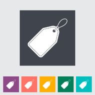 Label flat icon