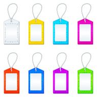 Color tags with ropes set