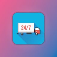 Vector Delivery Truck Icon N2
