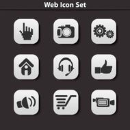 vector web icon set