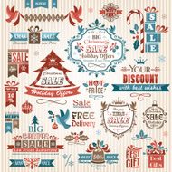 Set of Christmas decorative elements N2