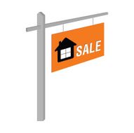 house sale on table illustration