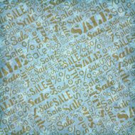 Retro sale background in blue color
