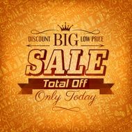 Sale background in gold color