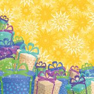 Holiday gift boxes background N2