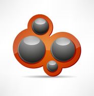 Abstract design bubble