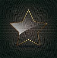 Star Glass on metal background N2