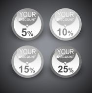 Discount labels Vector N2
