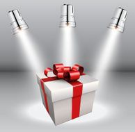 Background with gift box N2