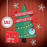 Vector Christmas Sale Illustration