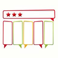 Sticker in the form of an empty frame