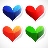 Vector set of bright labels