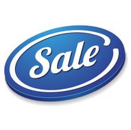 Blue oval sale button N2