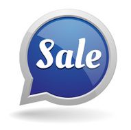 Big blue sale speech bubble