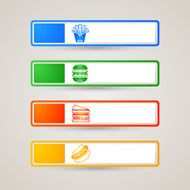 Sticker Label food set N2