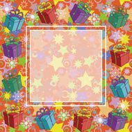 Christmas background with gifts