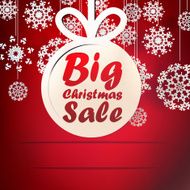 Christmas Big Sale template with copy space