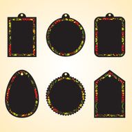 Hohloma hang tags set