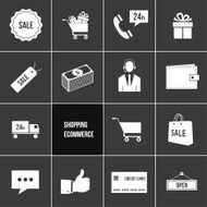 Business Shopping and Ecommerce Icons Set