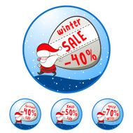 Christmas illustration with Santa Claus N2