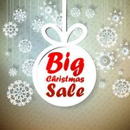 Christmas Big Sale template with copy space N2