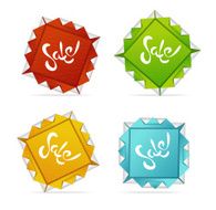 Sale symbols origami