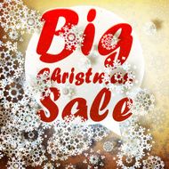 Christmas retro Big Sale with copy space
