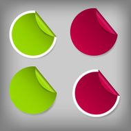 Set of Sale Tags Vector illustration N3