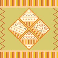 collection of square tags with ornament