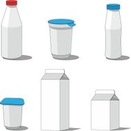 Milk packaging set 001