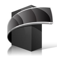 Black Package Cardboard Box For presentation