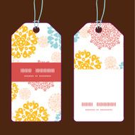 Vector abstract decorative circles stars vertical stripe frame pattern tags