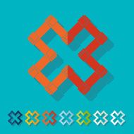 Flat design handshake N6
