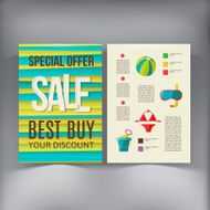 Sale Brochure Flyer design vector template N9