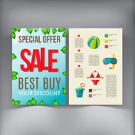 Sale Brochure Flyer design vector template N10