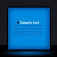 Blue light box illustration