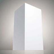 Realistic white package box for products